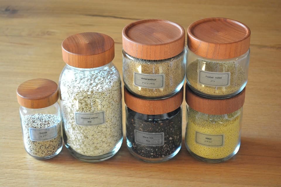 スタッキングタイプは2段に重ねると定番キャニスターの「M」サイズと同じ位の高さに【Pot・Stacking Pot】