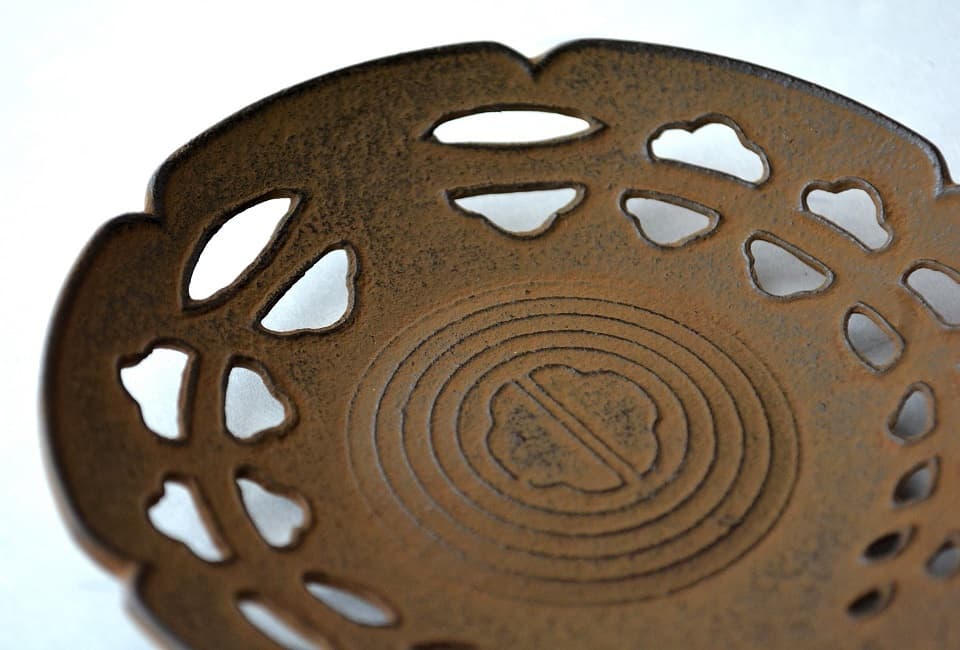 藤すかし茶托 デザイン詳細