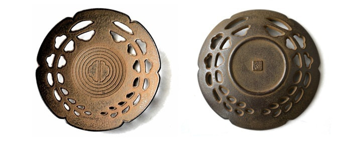 藤すかし茶托 表裏 <鈴木盛久工房> | 暮らしのほとり舎