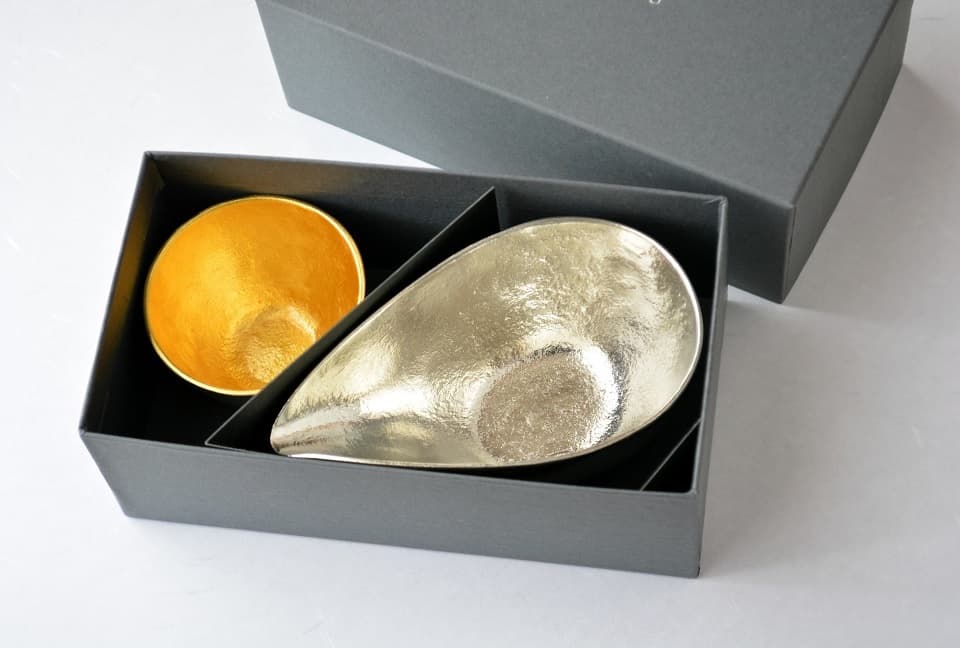 片口・ぐい呑みセット ギフト箱<能作>