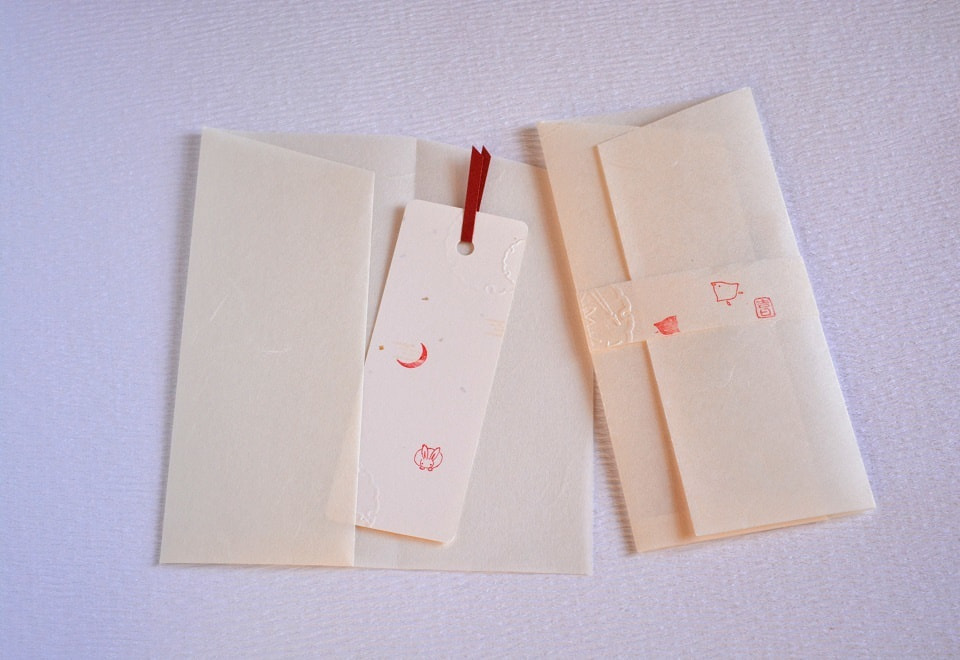 しおり 押印例 (遊楽の印) <工房 蓮> | 暮らしのほとり舎